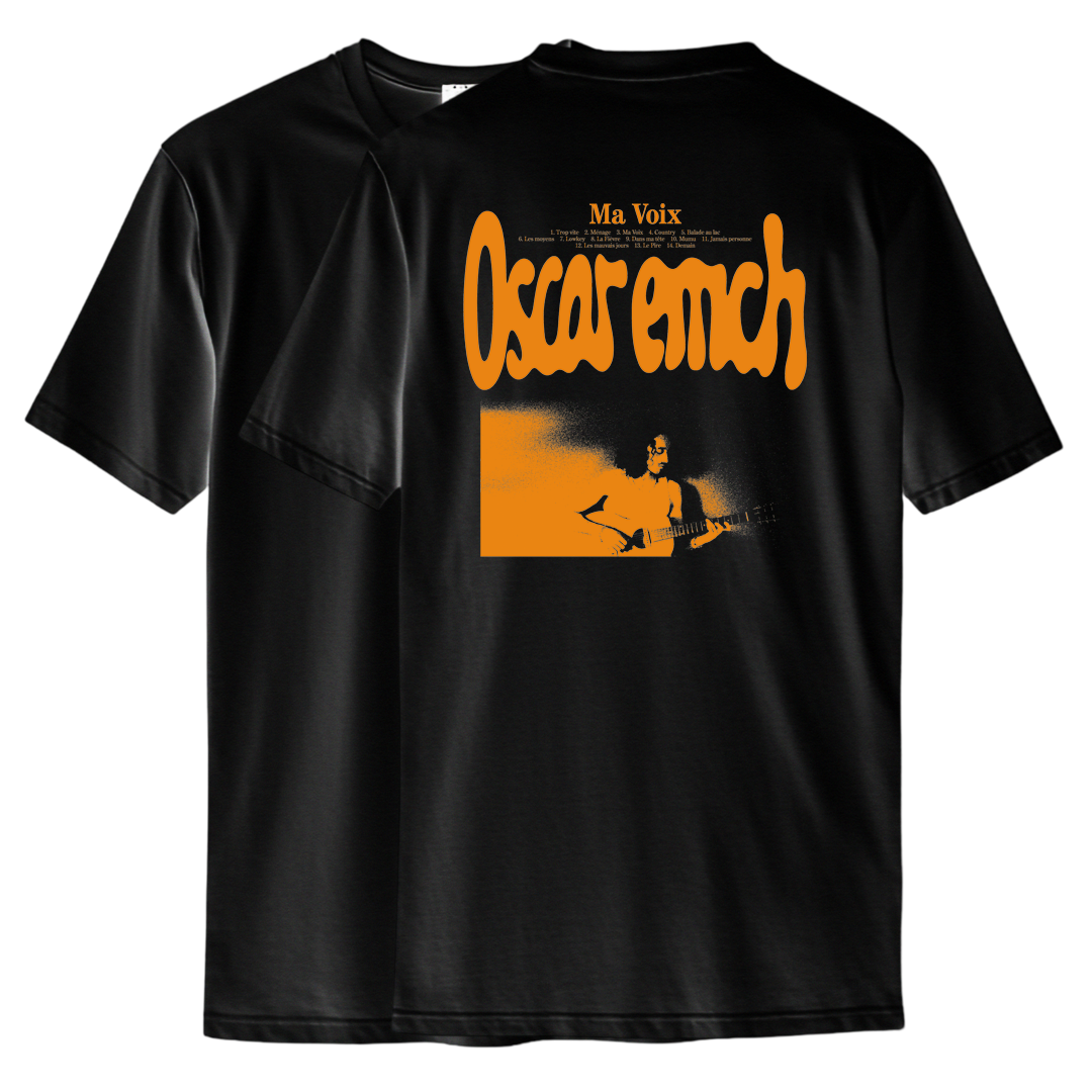 T-SHIRT NOIR - OSCAR EMCH - MA VOIX