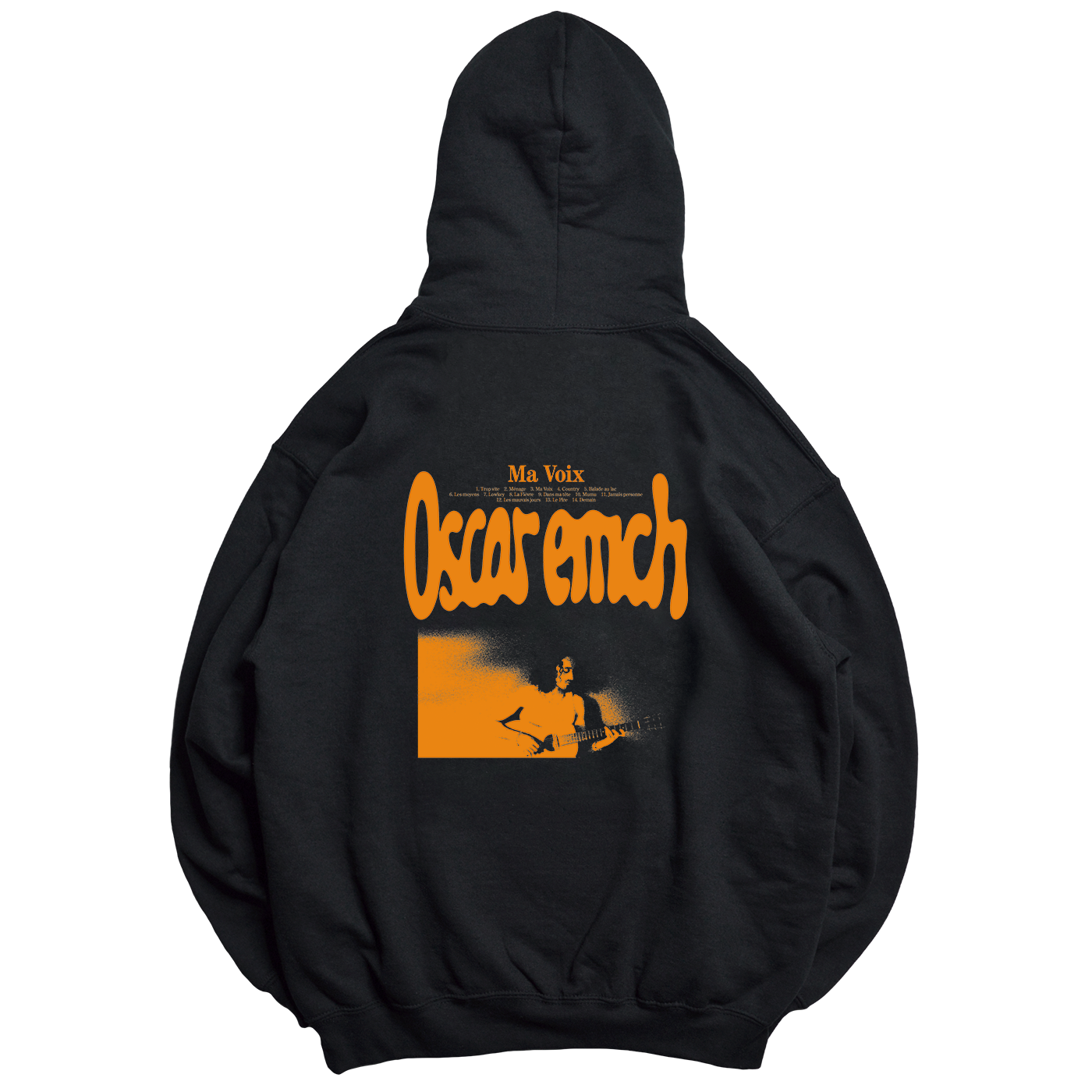 HOODIE NOIR - OSCAR EMCH - MA VOIX
