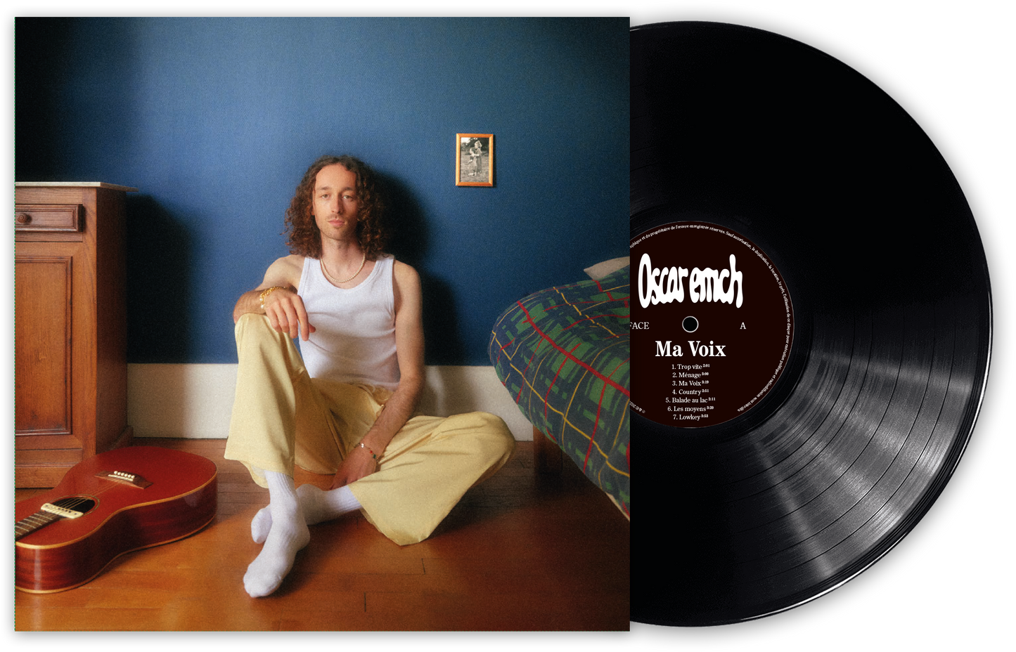 PACK VINYLE + T SHIRT NOIR + CARTE DÉDICACÉE - OSCAR EMCH - MA VOIX